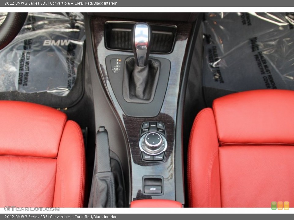 Coral Red/Black Interior Transmission for the 2012 BMW 3 Series 335i Convertible #101098275