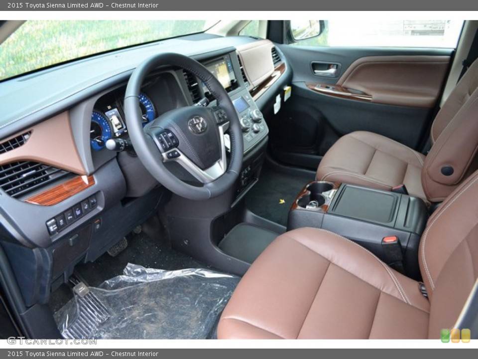 Chestnut 2015 Toyota Sienna Interiors