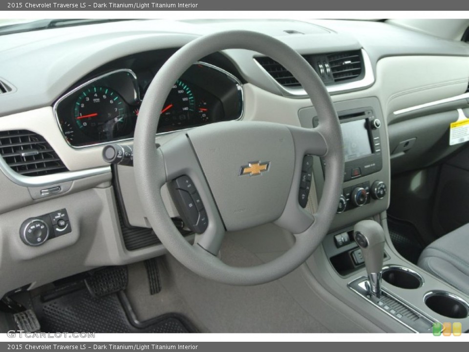 Dark Titanium/Light Titanium Interior Steering Wheel for the 2015 Chevrolet Traverse LS #101121034