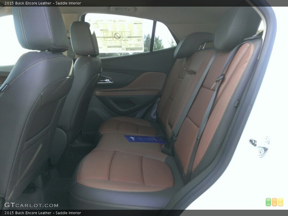 Saddle Interior Rear Seat for the 2015 Buick Encore Leather #101121812