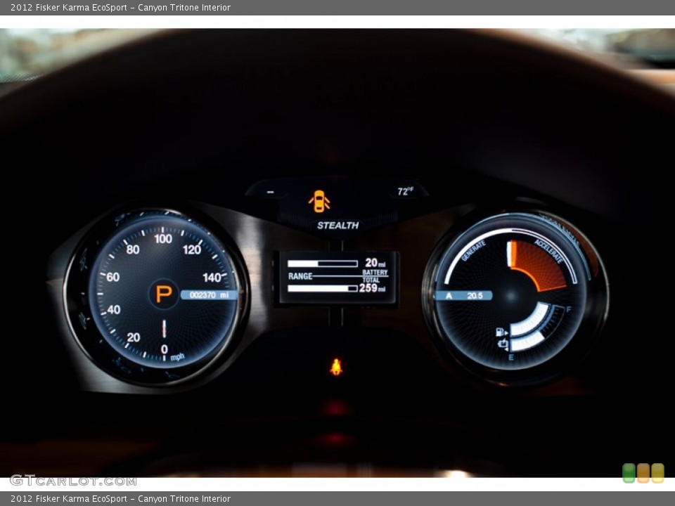 Canyon Tritone Interior Gauges for the 2012 Fisker Karma EcoSport #101123392