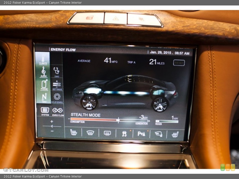 Canyon Tritone Interior Controls for the 2012 Fisker Karma EcoSport #101123431