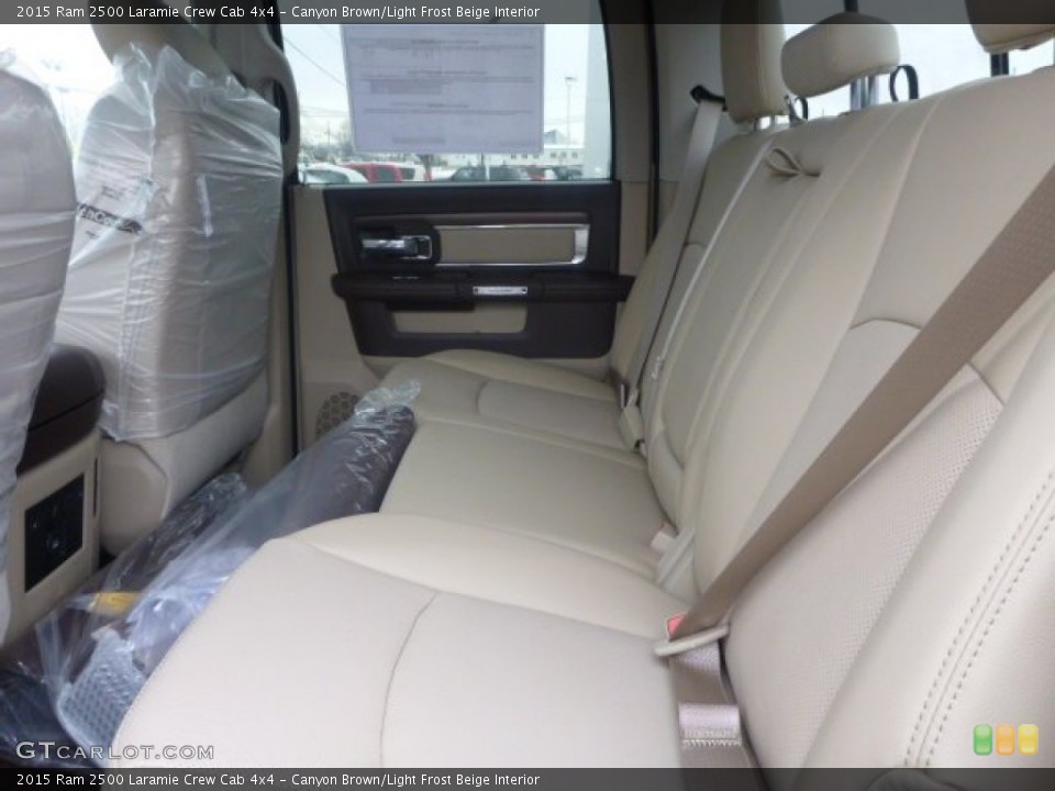 Canyon Brown/Light Frost Beige Interior Rear Seat for the 2015 Ram 2500 Laramie Crew Cab 4x4 #101123977