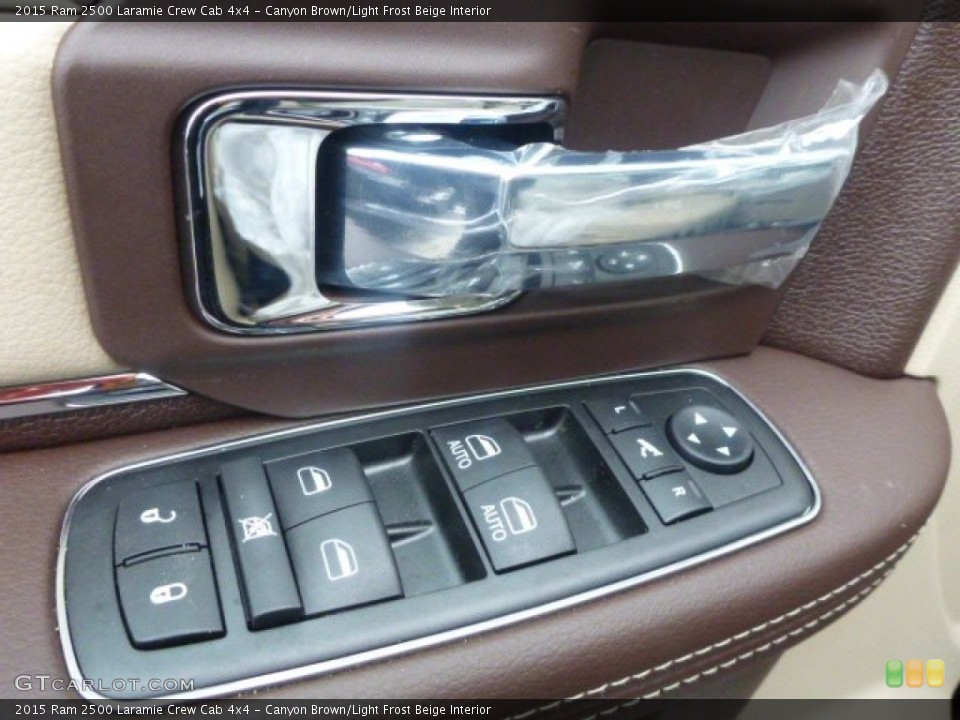 Canyon Brown/Light Frost Beige Interior Controls for the 2015 Ram 2500 Laramie Crew Cab 4x4 #101124007