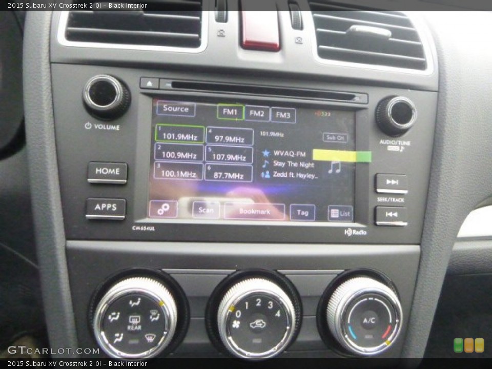 Black Interior Controls for the 2015 Subaru XV Crosstrek 2.0i #101130724