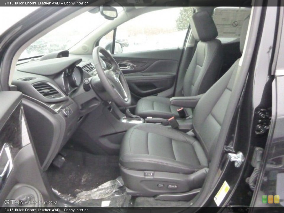 Ebony Interior Front Seat for the 2015 Buick Encore Leather AWD #101131525