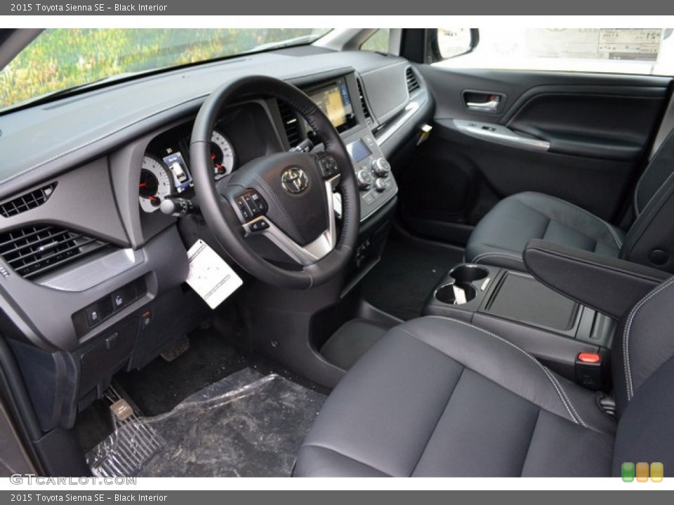 Black 2015 Toyota Sienna Interiors