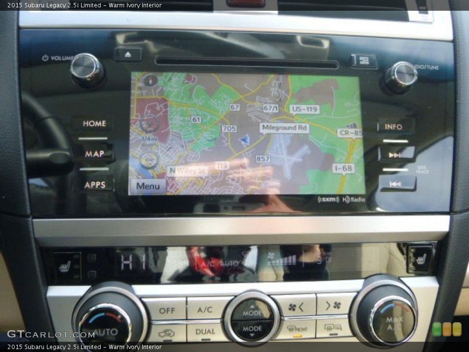 Warm Ivory Interior Navigation for the 2015 Subaru Legacy 2.5i Limited #101134585