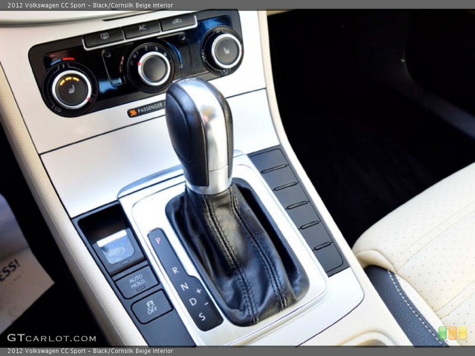 Black/Cornsilk Beige Interior Transmission for the 2012 Volkswagen CC Sport #101139751
