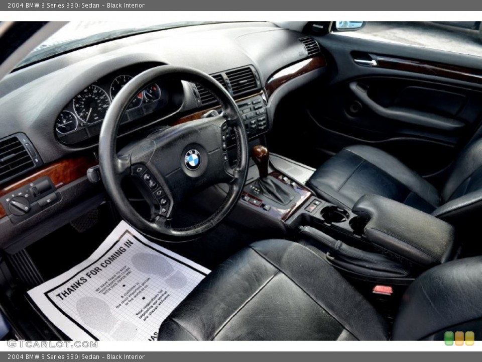 Black Interior Photo for the 2004 BMW 3 Series 330i Sedan #101144593