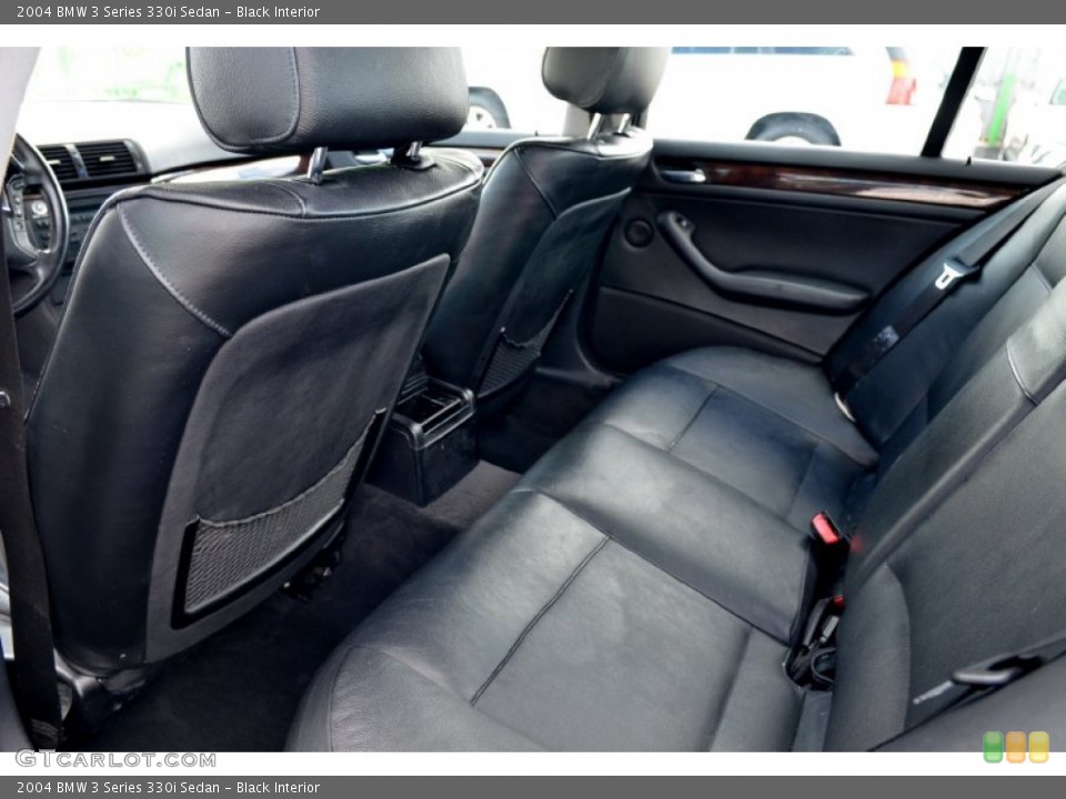 Black Interior Rear Seat for the 2004 BMW 3 Series 330i Sedan #101144632