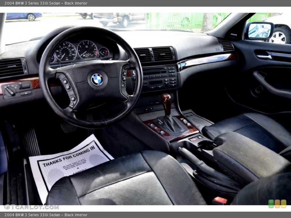 Black 2004 BMW 3 Series Interiors