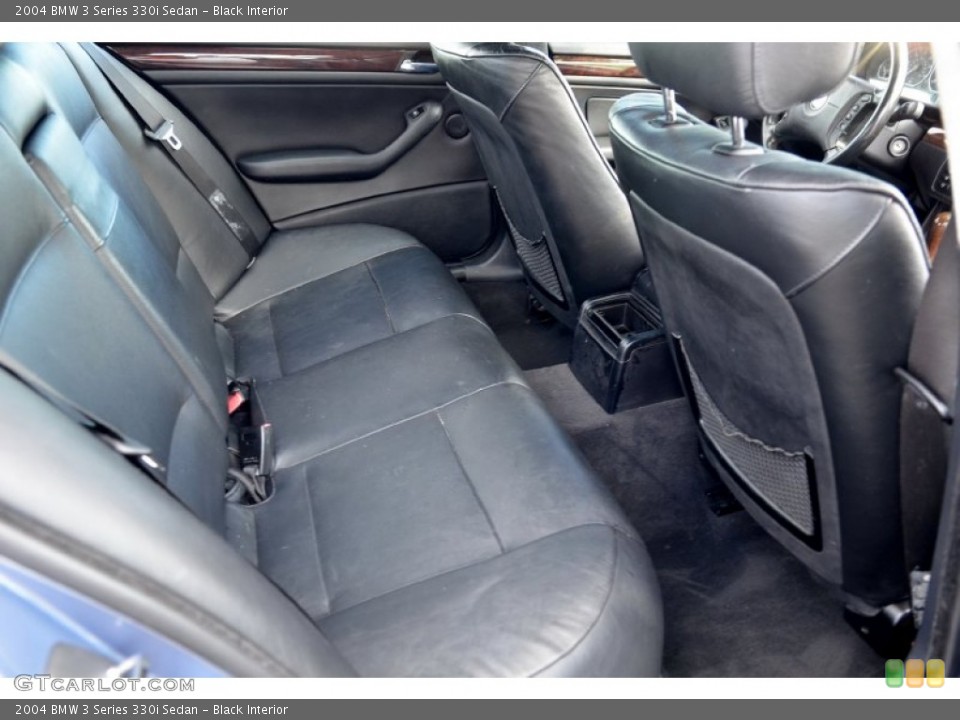 Black Interior Rear Seat for the 2004 BMW 3 Series 330i Sedan #101144866