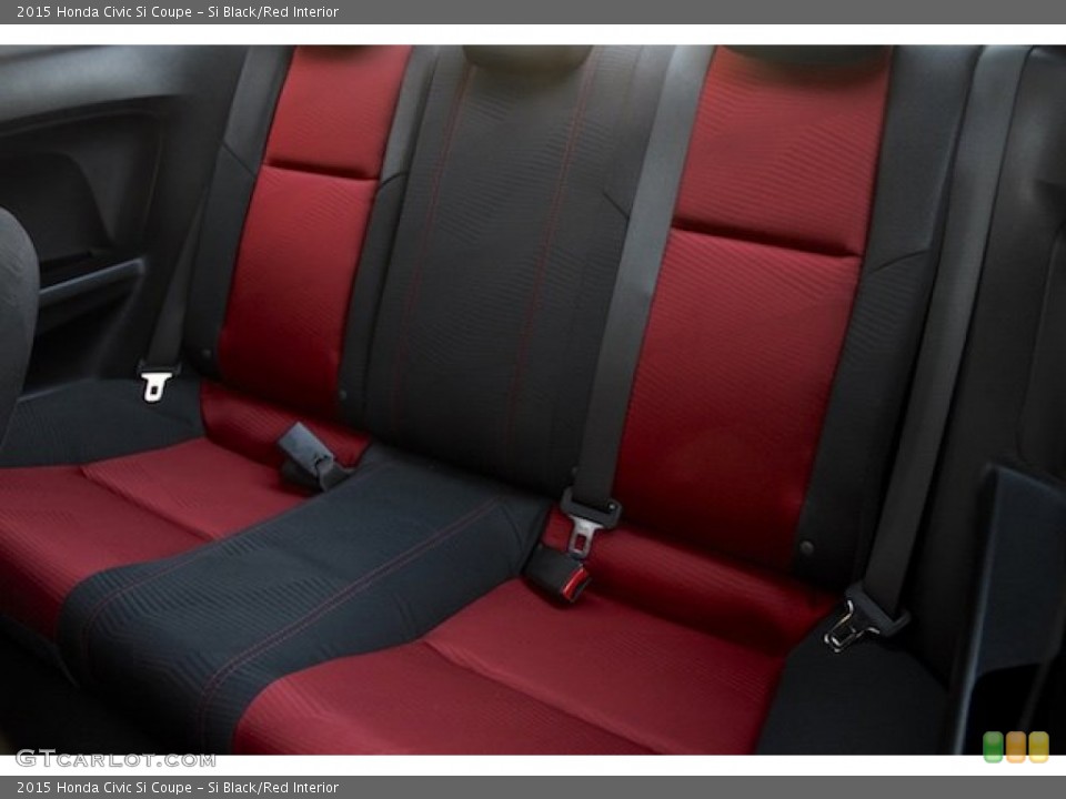 Si Black/Red Interior Rear Seat for the 2015 Honda Civic Si Coupe #101146714