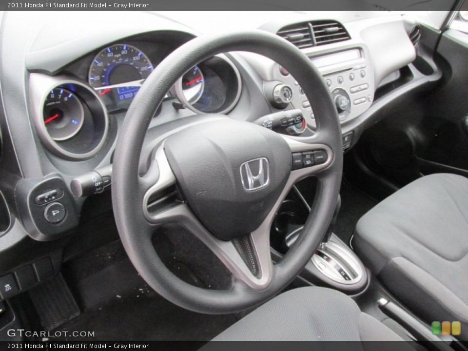 Gray Interior Steering Wheel for the 2011 Honda Fit  #101148148