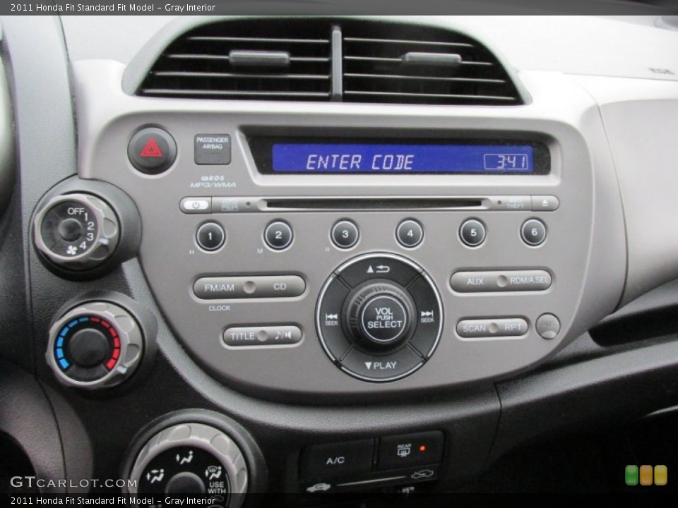 Gray Interior Controls for the 2011 Honda Fit  #101148169