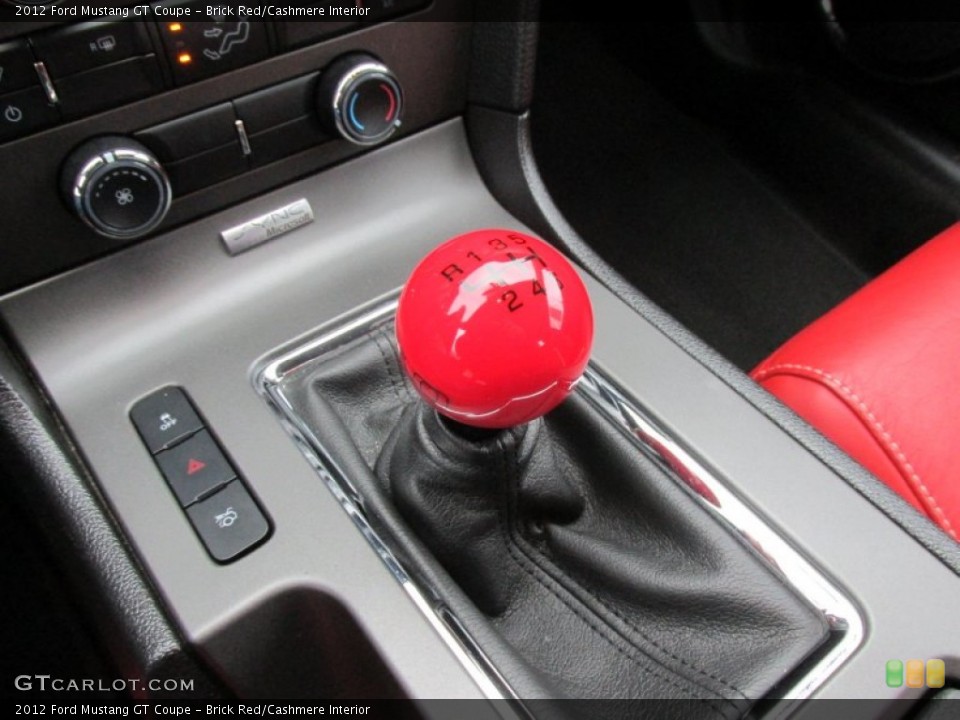 Brick Red/Cashmere Interior Transmission for the 2012 Ford Mustang GT Coupe #101149804