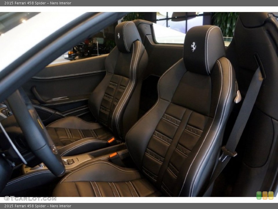 Nero Interior Front Seat for the 2015 Ferrari 458 Spider #101149852