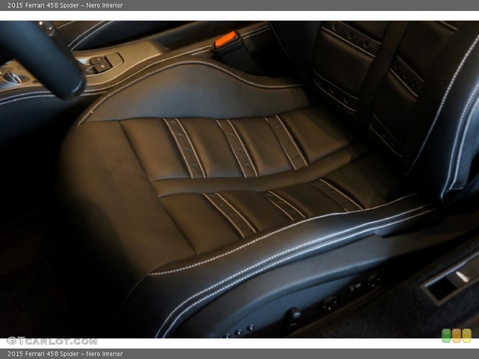 Nero Interior Front Seat for the 2015 Ferrari 458 Spider #101149867
