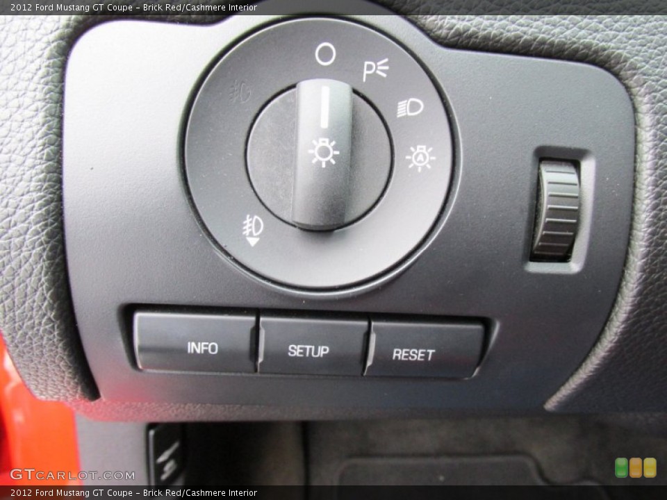 Brick Red/Cashmere Interior Controls for the 2012 Ford Mustang GT Coupe #101149972