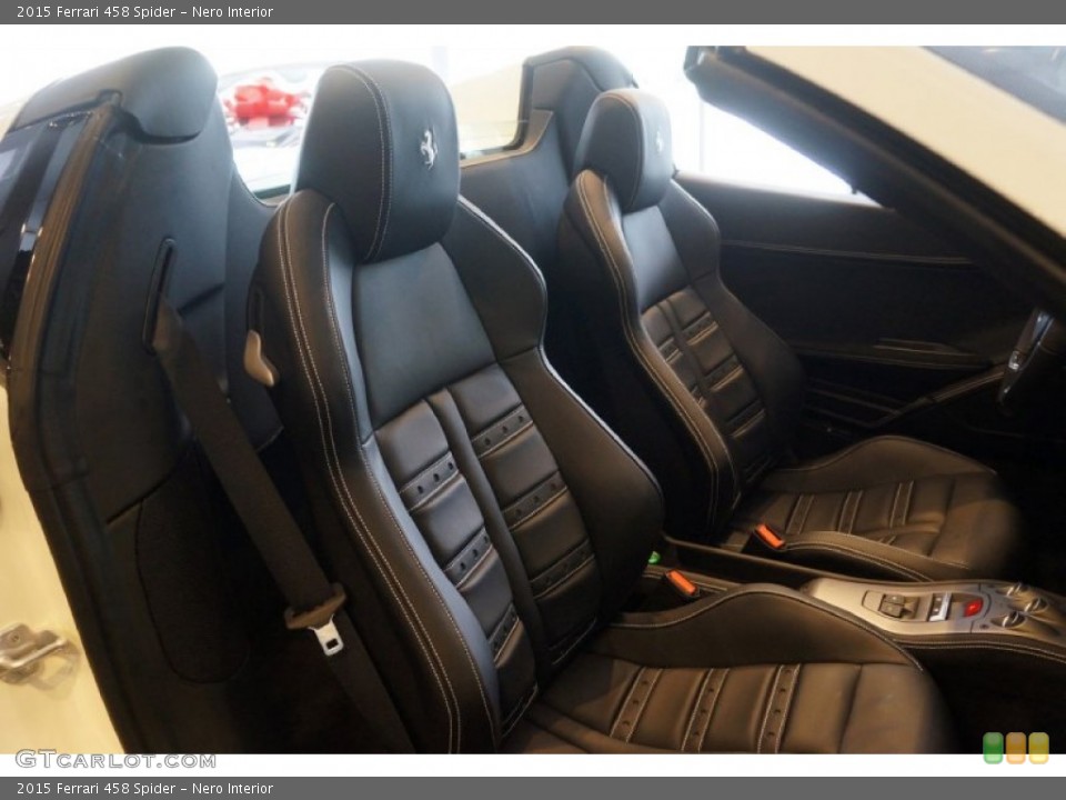Nero Interior Front Seat for the 2015 Ferrari 458 Spider #101150062
