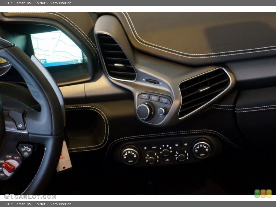 Nero Interior Controls for the 2015 Ferrari 458 Spider #101150165