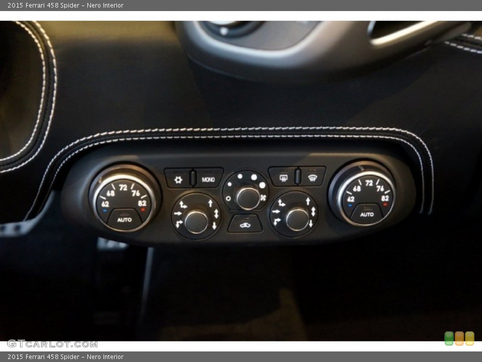 Nero Interior Controls for the 2015 Ferrari 458 Spider #101150184