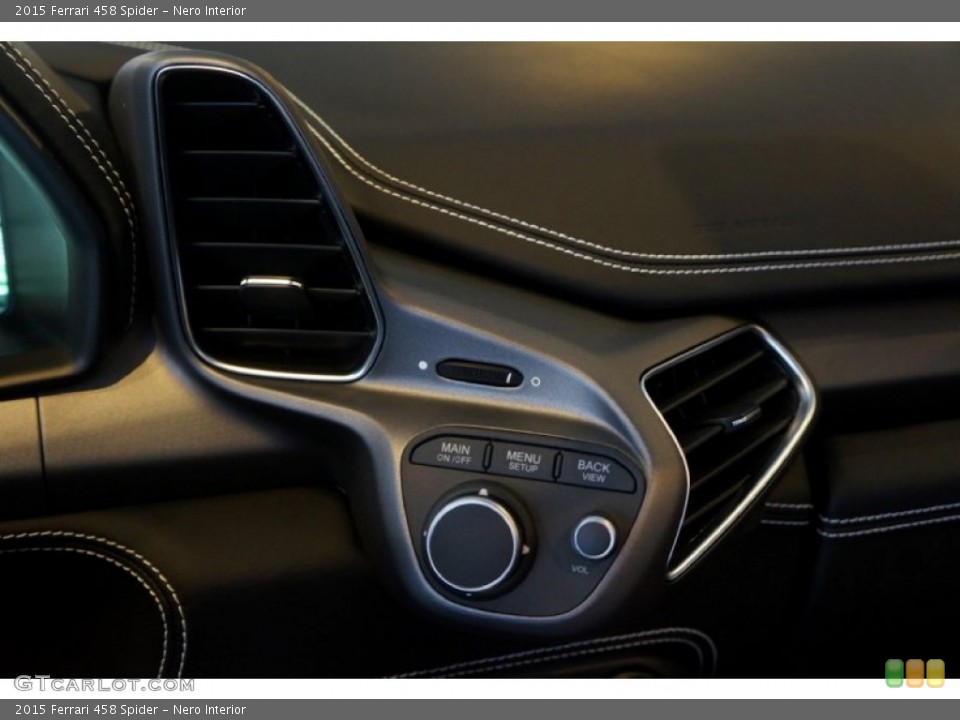 Nero Interior Controls for the 2015 Ferrari 458 Spider #101150203