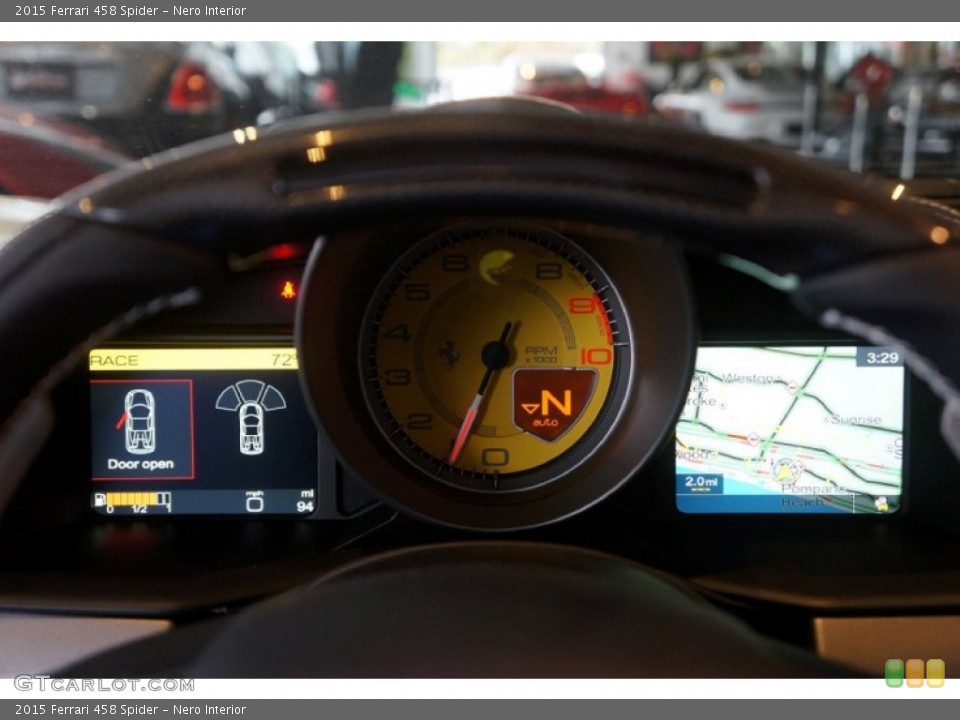 Nero Interior Gauges for the 2015 Ferrari 458 Spider #101150235