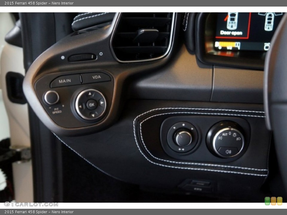 Nero Interior Controls for the 2015 Ferrari 458 Spider #101150280