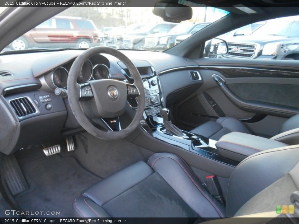 RECARO Ebony/Red Stitching Interior Photo for the 2015 Cadillac CTS V-Coupe #101150380