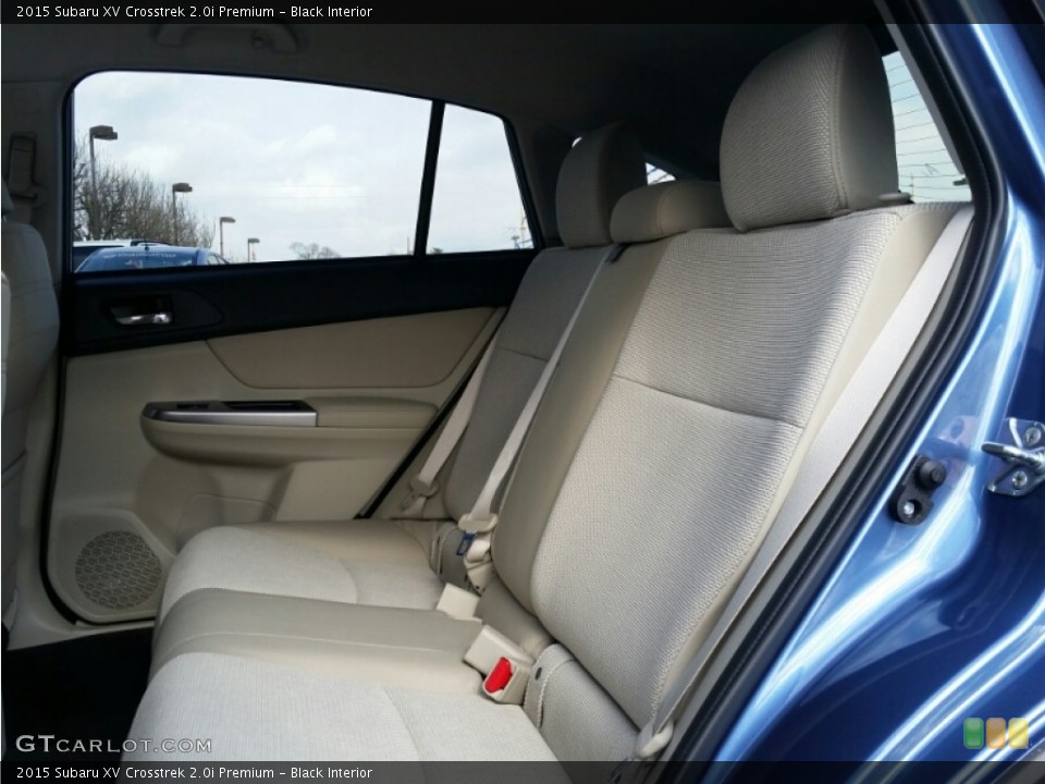 Black Interior Rear Seat for the 2015 Subaru XV Crosstrek 2.0i Premium #101151556