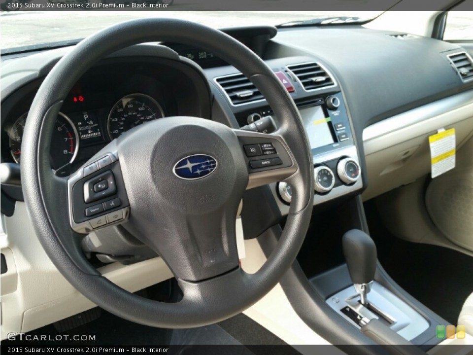 Black Interior Dashboard for the 2015 Subaru XV Crosstrek 2.0i Premium #101151646