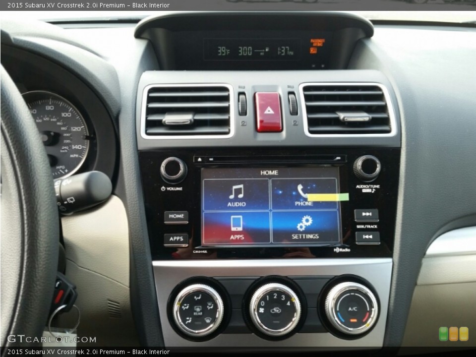 Black Interior Controls for the 2015 Subaru XV Crosstrek 2.0i Premium #101151667