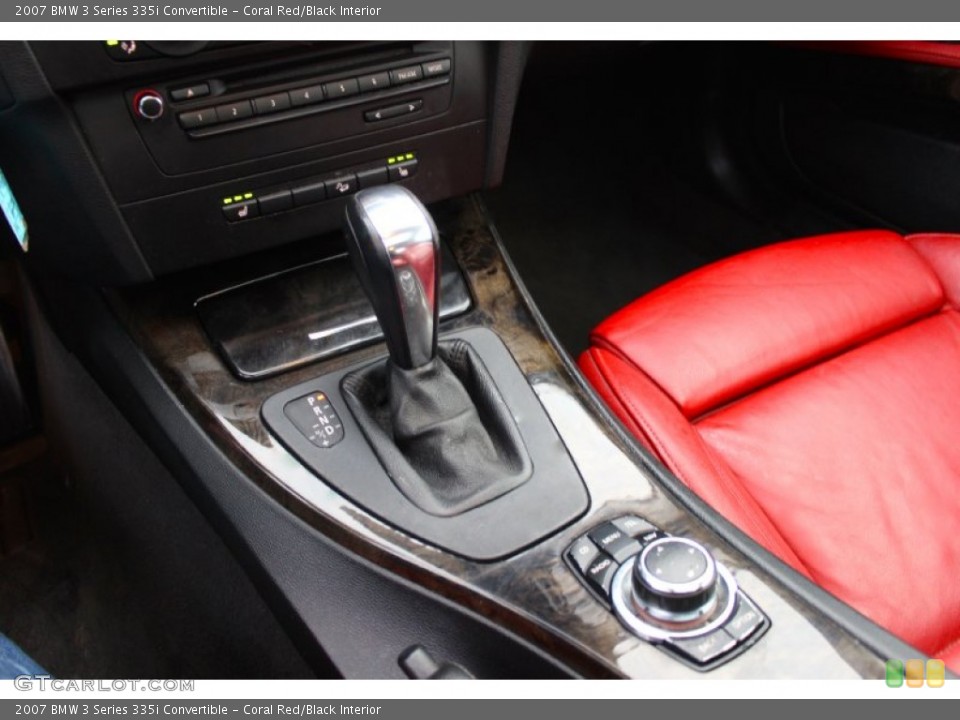 Coral Red/Black Interior Transmission for the 2007 BMW 3 Series 335i Convertible #101151907
