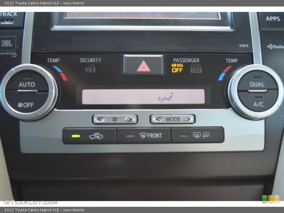 Ivory Interior Controls for the 2012 Toyota Camry Hybrid XLE #101154274
