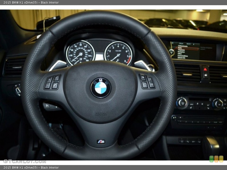 Black Interior Steering Wheel for the 2015 BMW X1 xDrive35i #101154463