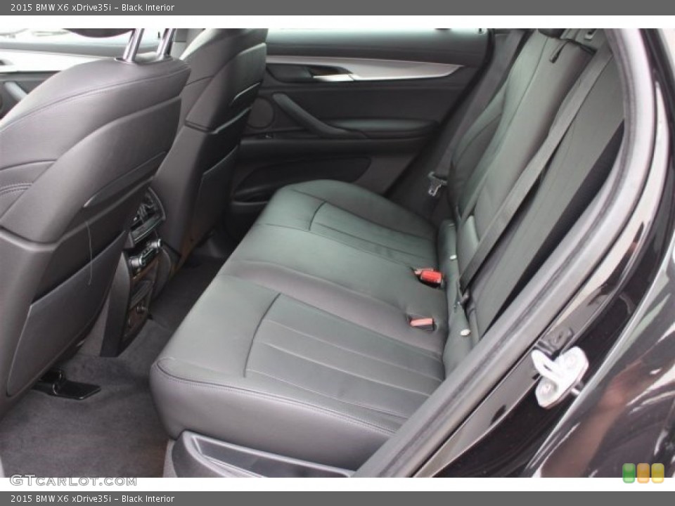 Black Interior Rear Seat for the 2015 BMW X6 xDrive35i #101157214