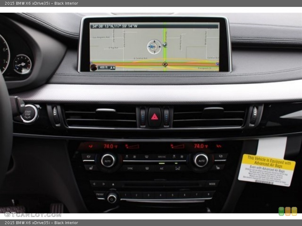 Black Interior Navigation for the 2015 BMW X6 xDrive35i #101157244