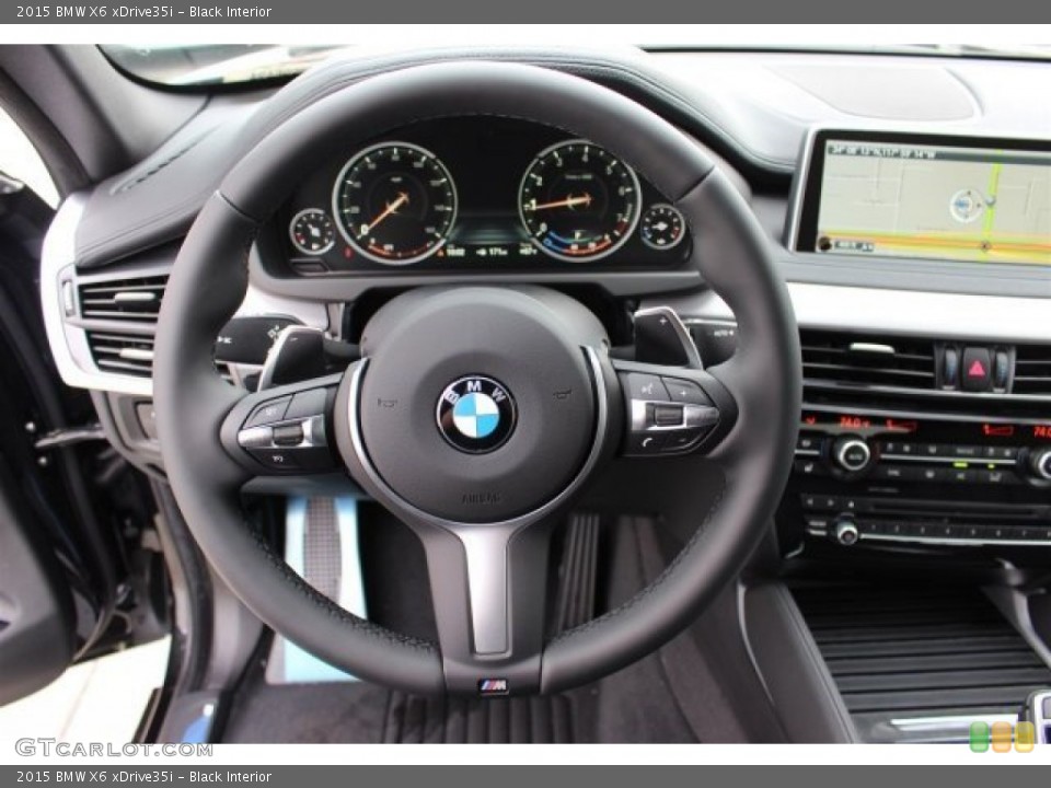Black Interior Steering Wheel for the 2015 BMW X6 xDrive35i #101157256