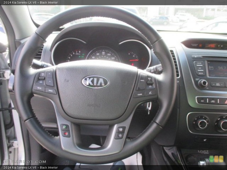 Black Interior Steering Wheel for the 2014 Kia Sorento LX V6 #101165184