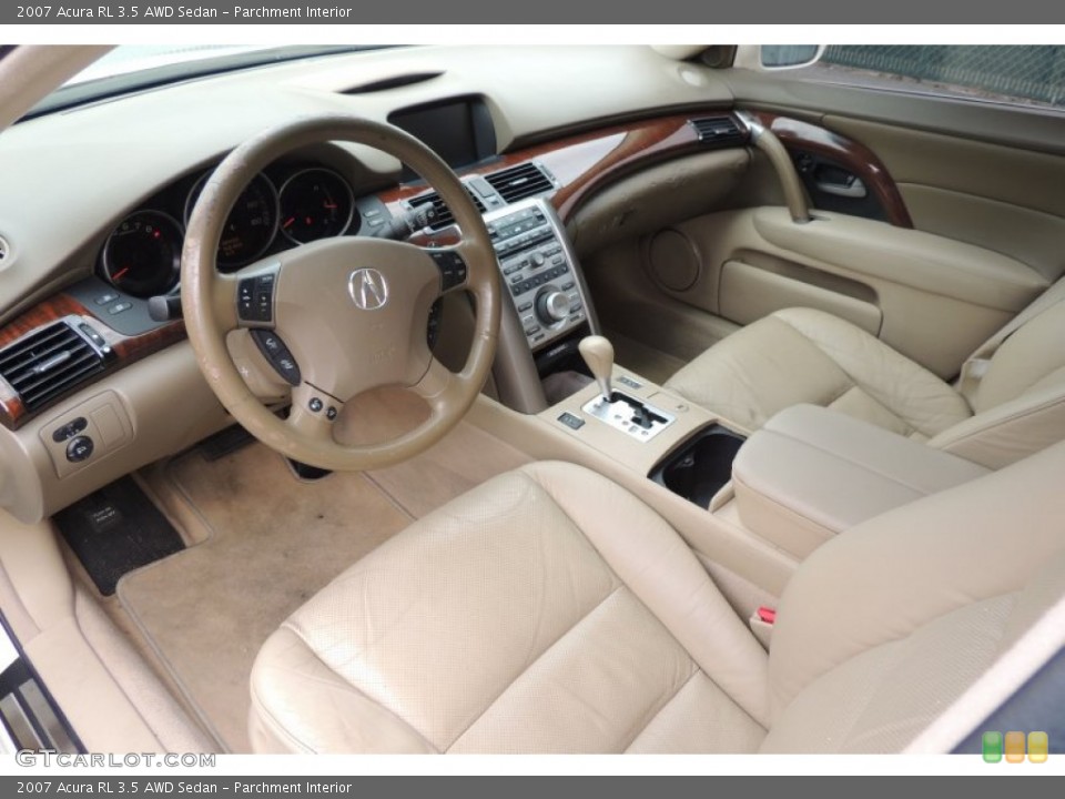 Parchment Interior Prime Interior for the 2007 Acura RL 3.5 AWD Sedan #101165472