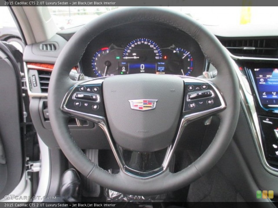 Jet Black/Jet Black Interior Steering Wheel for the 2015 Cadillac CTS 2.0T Luxury Sedan #101166141