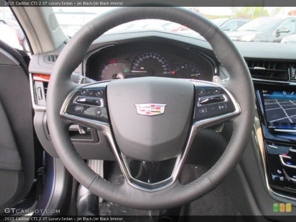 Jet Black/Jet Black Interior Steering Wheel for the 2015 Cadillac CTS 2.0T Luxury Sedan #101166327