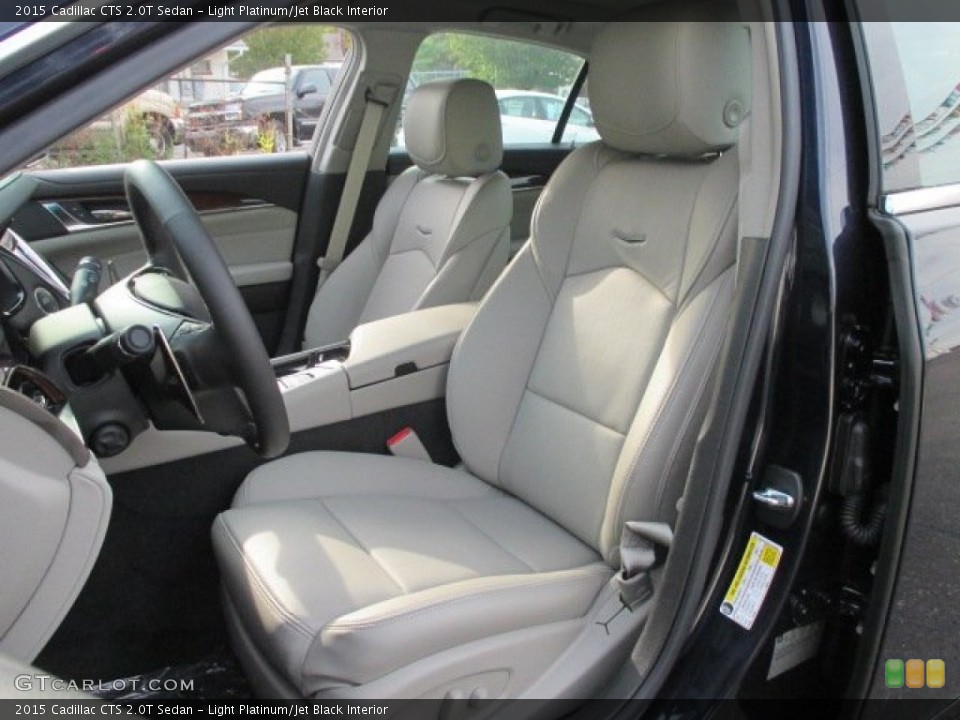 Light Platinum/Jet Black Interior Front Seat for the 2015 Cadillac CTS 2.0T Sedan #101166463