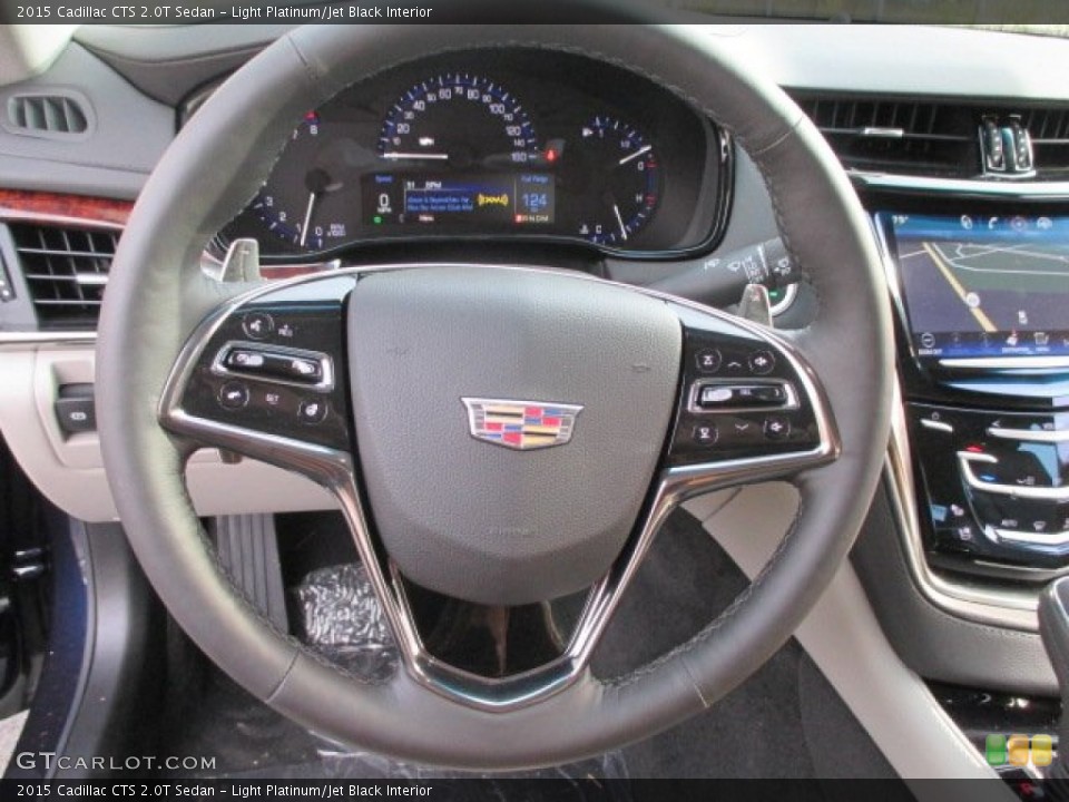 Light Platinum/Jet Black Interior Steering Wheel for the 2015 Cadillac CTS 2.0T Sedan #101166507