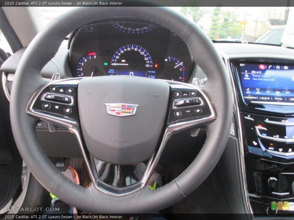 Jet Black/Jet Black Interior Steering Wheel for the 2015 Cadillac ATS 2.0T Luxury Sedan #101167416
