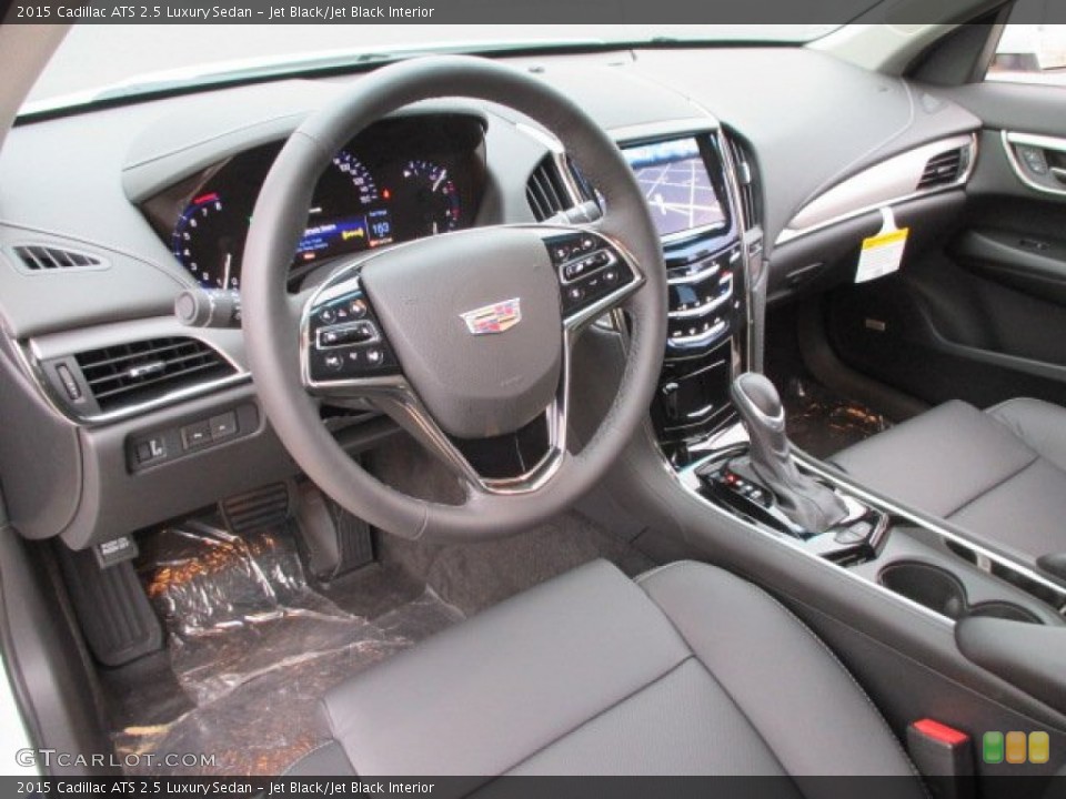 Jet Black/Jet Black Interior Prime Interior for the 2015 Cadillac ATS 2.5 Luxury Sedan #101167569