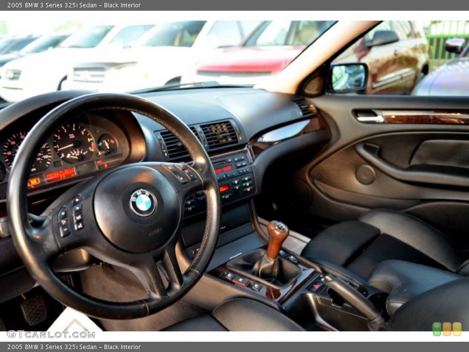 Black 2005 BMW 3 Series Interiors