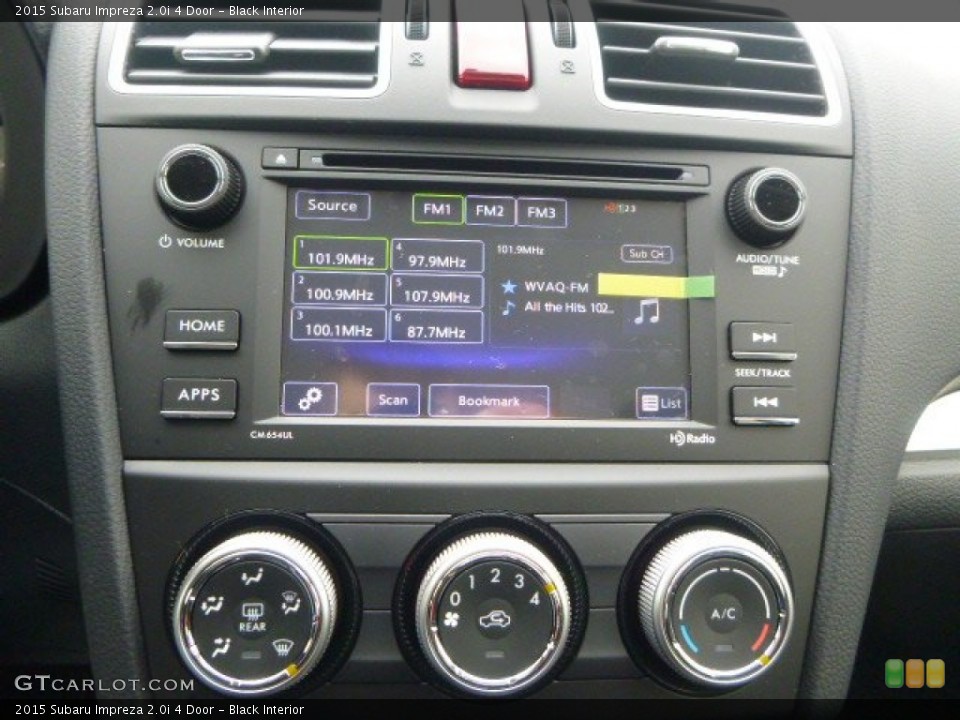 Black Interior Controls for the 2015 Subaru Impreza 2.0i 4 Door #101168664